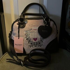 Juicy couture velour cross body purse
